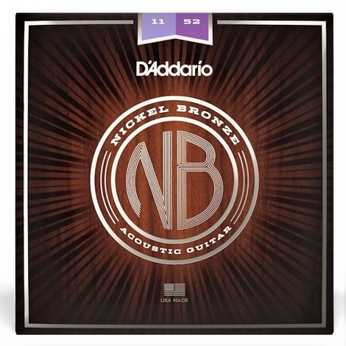 D'ADDARIO NB1152 NICKEL BRONZE CUSTOM LIGHT - .011/.052
