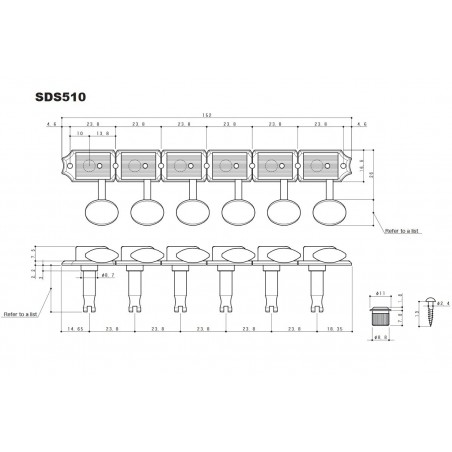 GOTOH SDS510 NICKEL SET 6L