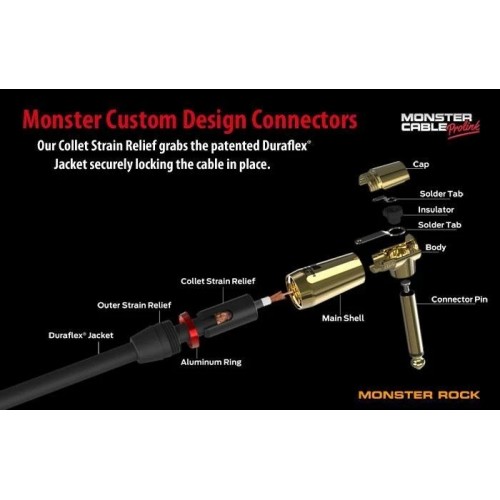 MONSTER ROCK CABLE 6,5 MT ANGLED