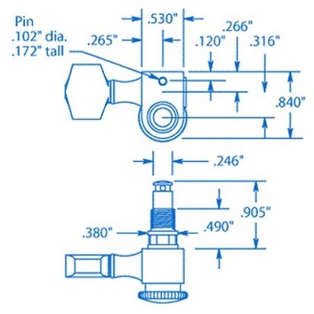 SPERZEL TRIM LOCK 6L EZ MOUNT - BLACK