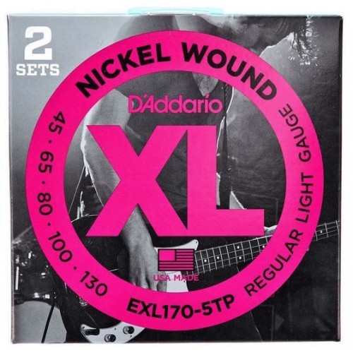 D'ADDARIO EXL170-5TP TWIN PACK