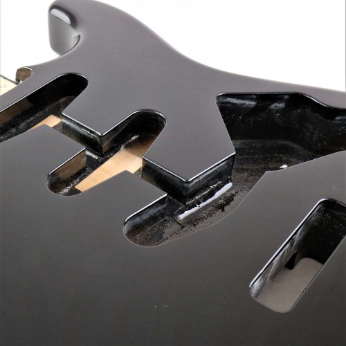 ALLPARTS STRATOCASTER BODY ALDER BLACK