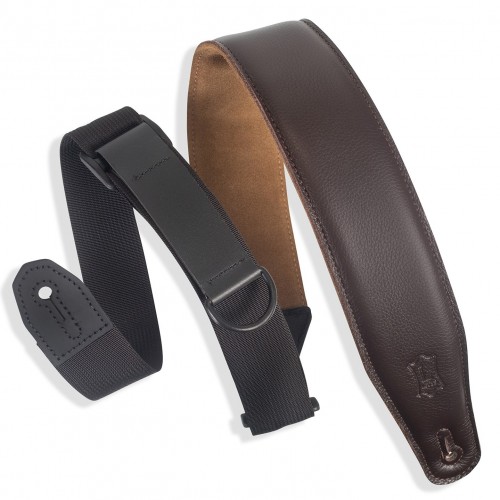 LEVY'S RIGHT HEIGHT STRAP 2,5 LEATHER BROWN