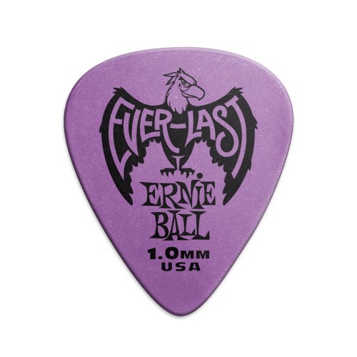 ERNIE BALL 9193 EVERLAST PURPLE PICKS 1MM SET/12