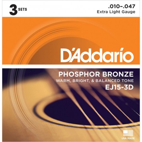 D'ADDARIO EJ15 3D PACK - 3 SET