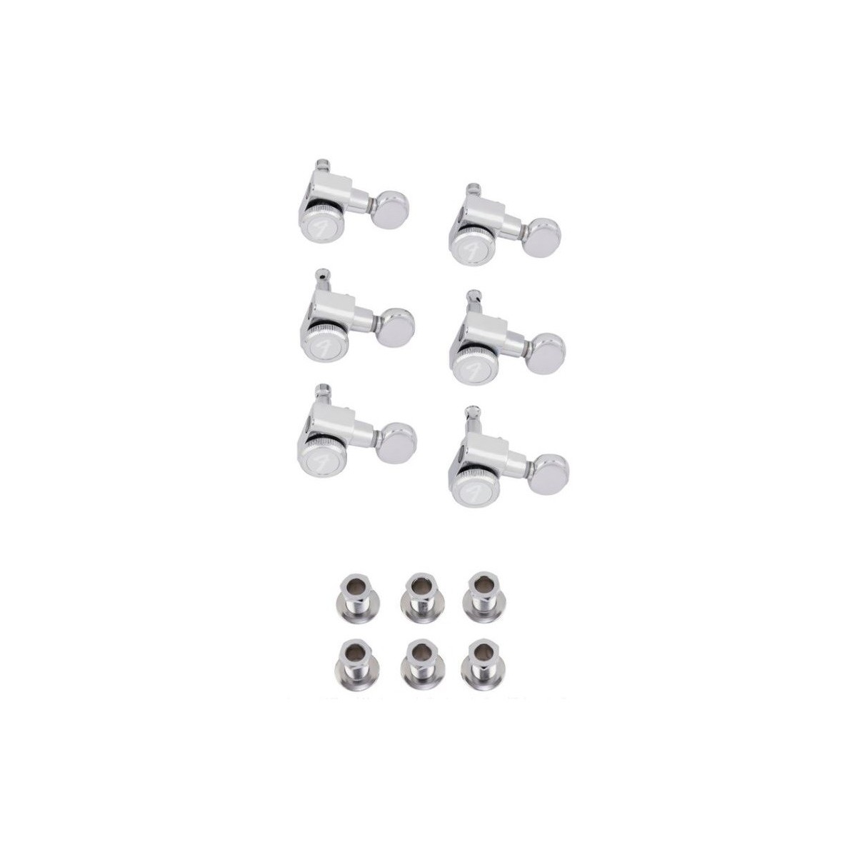 FENDER 099-0818-500 LOCKING TUNERS CHROME VINTAGE BUTTONS