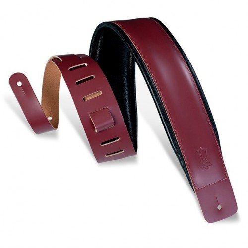 LEVY'S HEIRLOOM STRAP 3 LEATHER BURGUNDY
