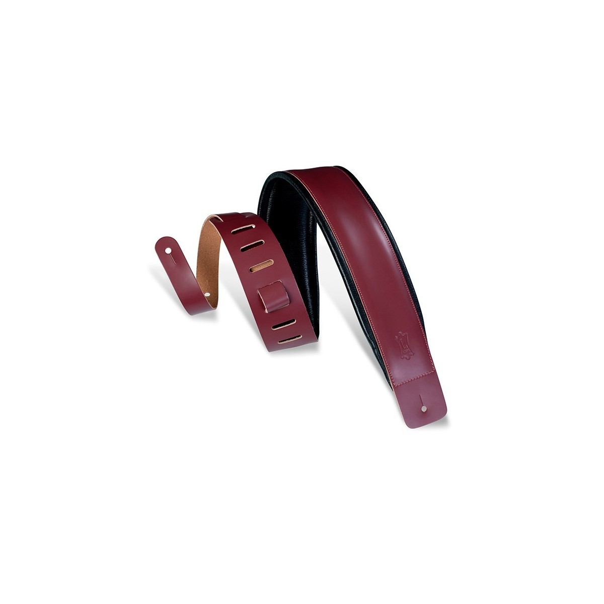 LEVY'S HEIRLOOM STRAP 3 LEATHER BURGUNDY