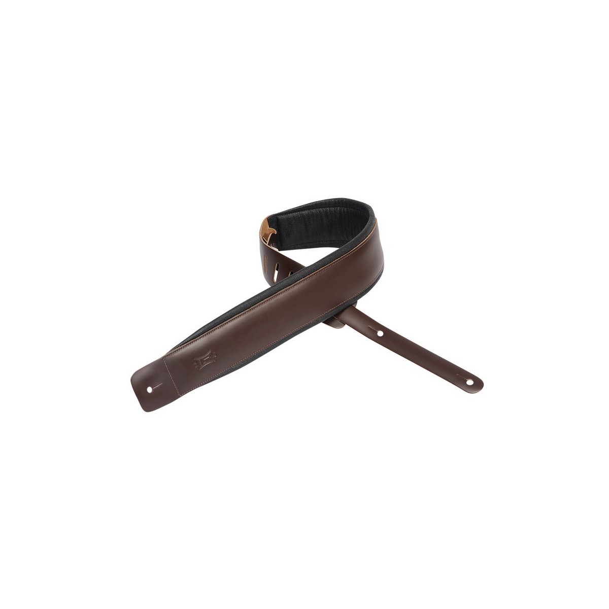 LEVY'S HEIRLOOM STRAP 3 LEATHER DARK BROWN