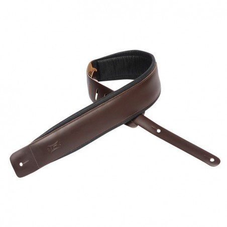 LEVY'S HEIRLOOM STRAP 3 LEATHER DARK BROWN