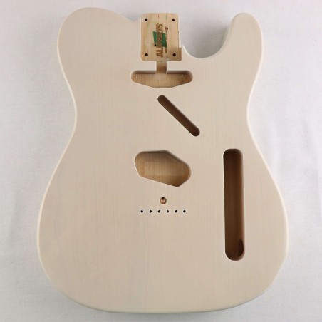 ALLPARTS TELECASTER BODY ALDER SEE THROUGH WHITE