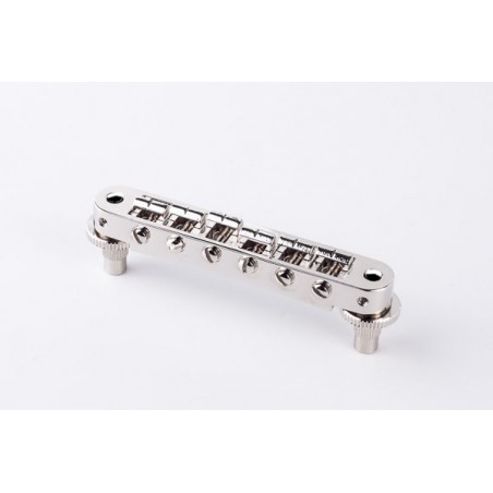 TONEPROS TP6A ALUMINIUM TUNE-O-MATIC BRIDGE SMALL INSERTS NICKEL