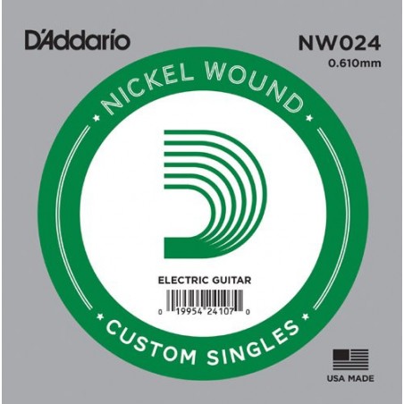 D'ADDARIO NW024 PACK 5 CORDE SINGOLE .024