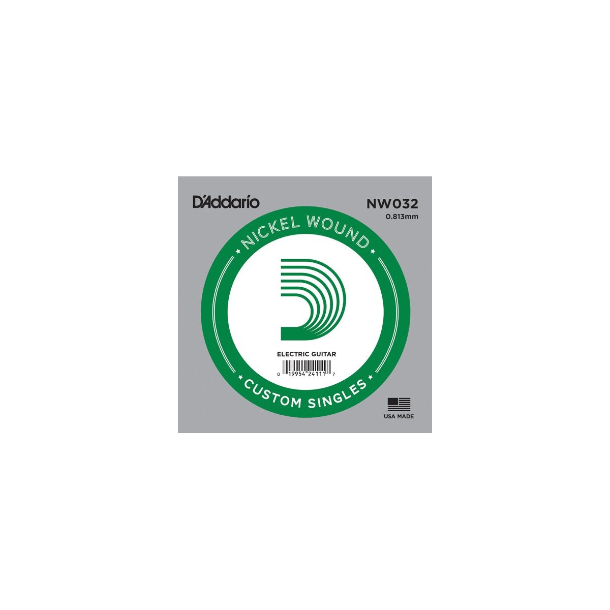 D'ADDARIO NW032 PACK 5 CORDE SINGOLE .032