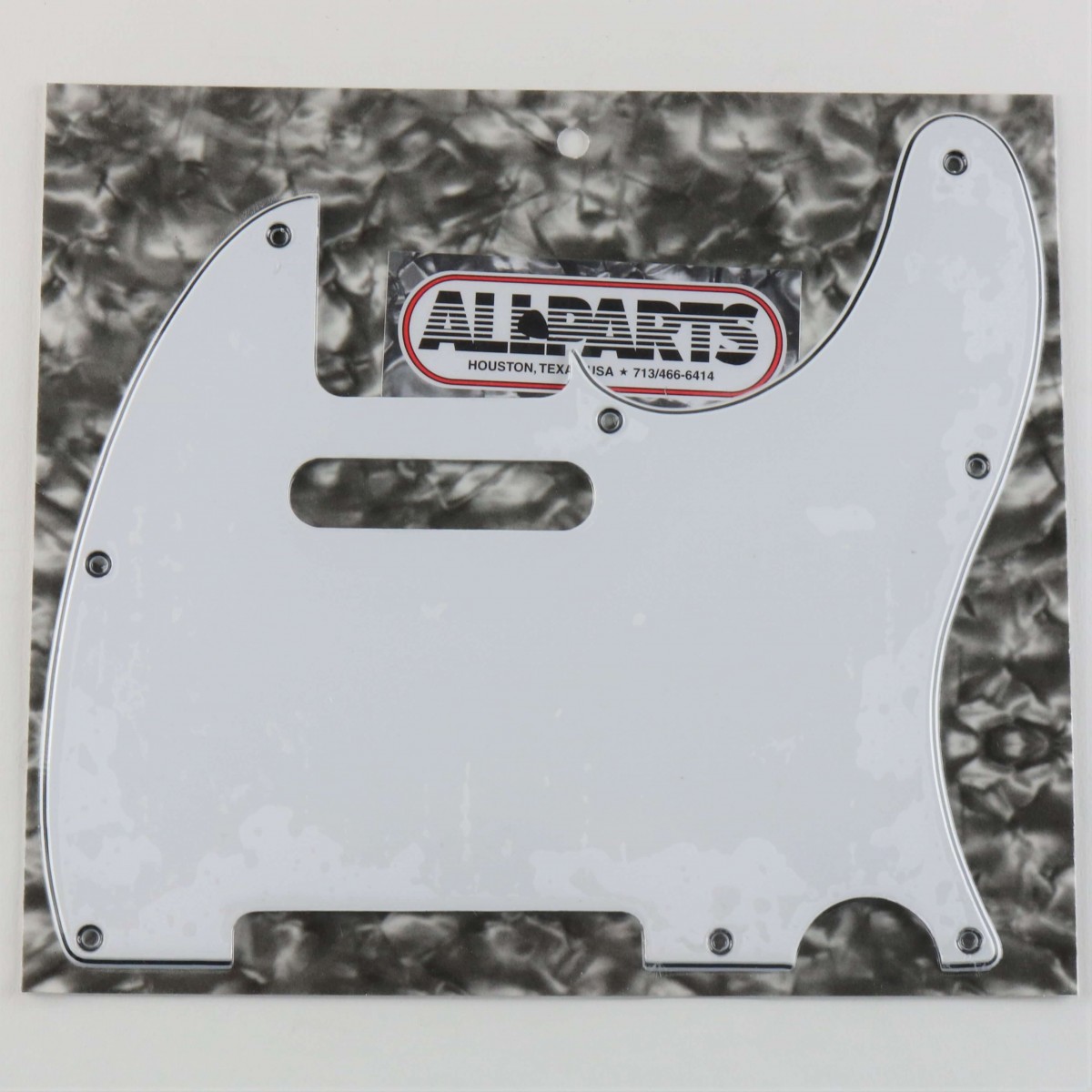 ALLPARTS TELECASTER PICKGUARD 8 HOLES WHITE