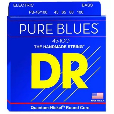 DR STRINGS PB-45/100 PURE BLUES BASS MEDIUM - LIGHT .045/.100