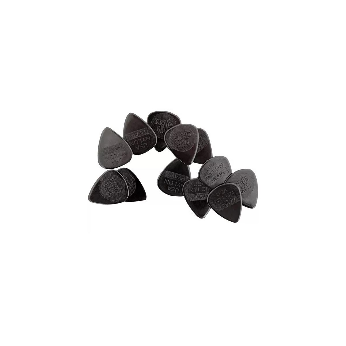 ERNIE BALL 9137 NYLON PICKS HEAVY SET/12