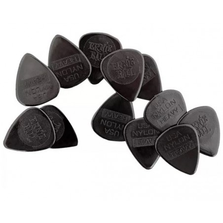 ERNIE BALL 9137 NYLON PICKS HEAVY SET/12