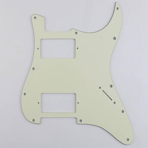 STRATOCASTER HH PICKGUARD AGED WHITE 3PLY