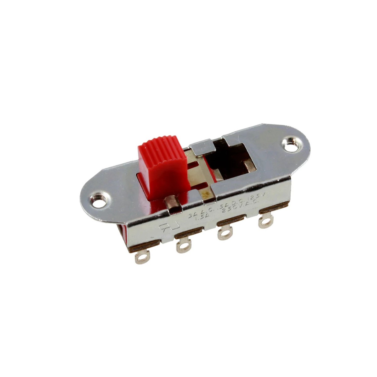 SWITCHCRAFT ON-OFF-ON SLIDE SWITCH RED