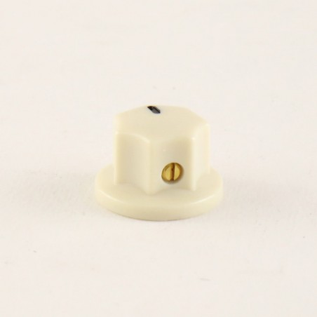 KNOB JAZZ BASS SMALL wSCREW CREAM