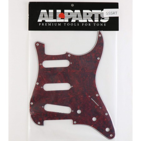 ALLPARTS STRATOCASTER STANDARD PICKGUARD RED TORTOISE