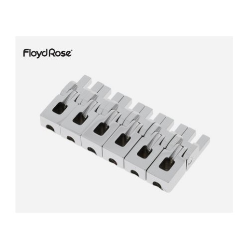 FLOYD ROSE ORIGINAL BRIDGE SADDLE SET CHROME