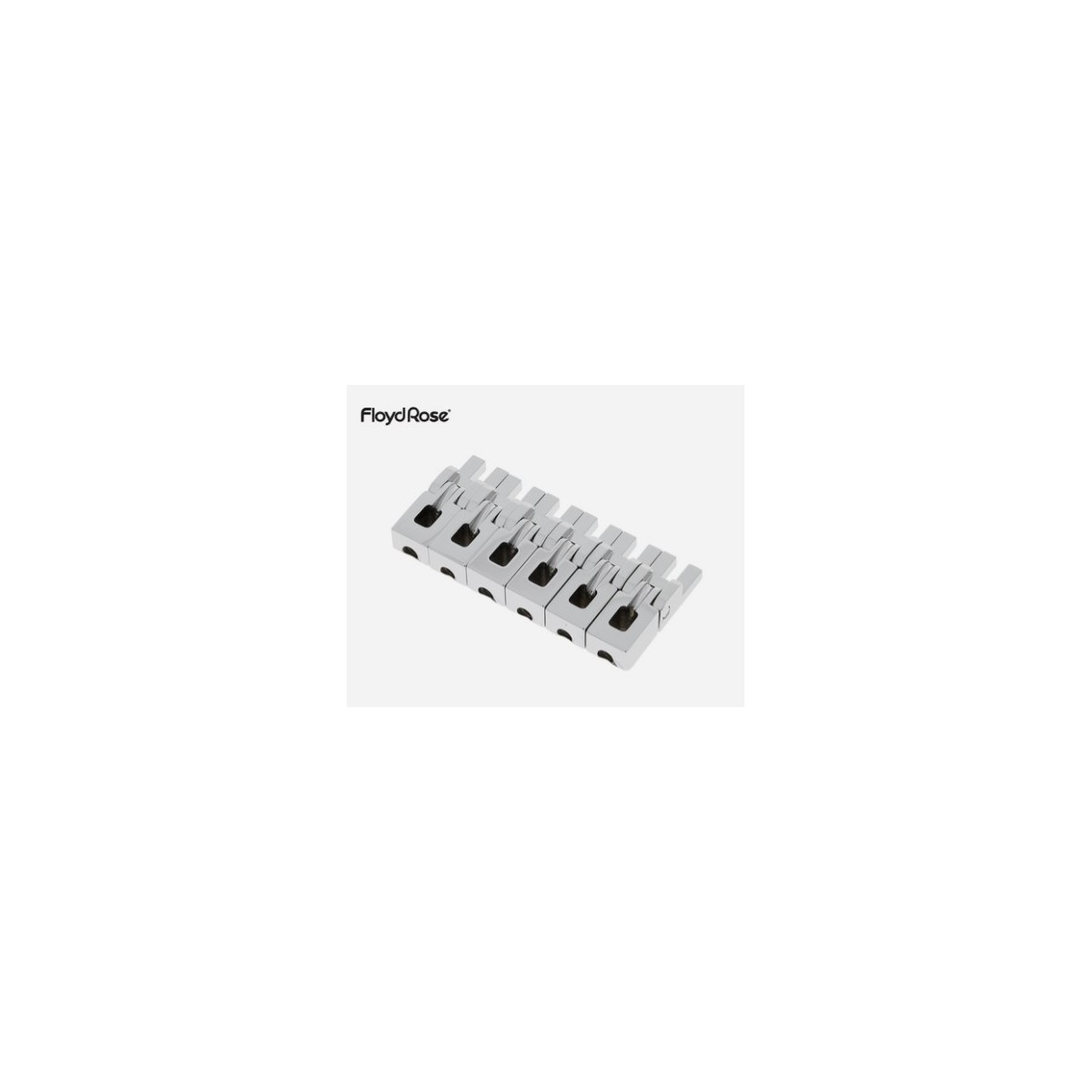 FLOYD ROSE ORIGINAL BRIDGE SADDLE SET CHROME