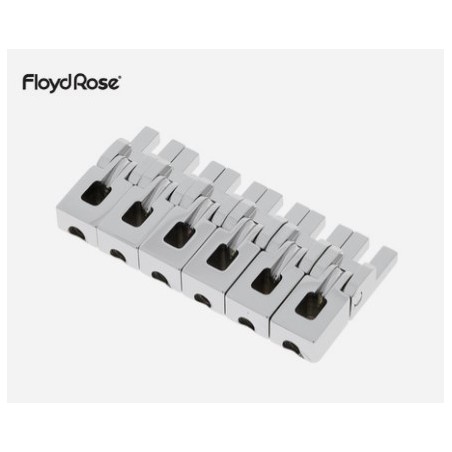 FLOYD ROSE ORIGINAL BRIDGE SADDLE SET CHROME