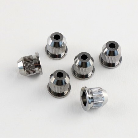 STRING BUSHINGS SET/6 CHROME