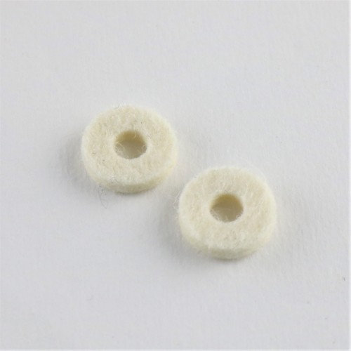 FELT WASHERS FOR STRAP BUTTON WHITE 1 PAIR