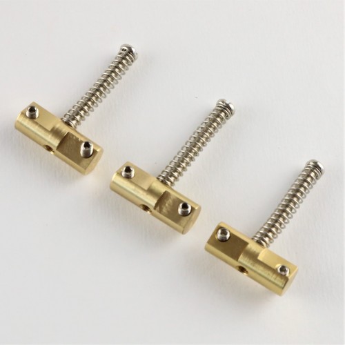 BRASS SADDLES FOR TELE WITH COMPENSATION set 3