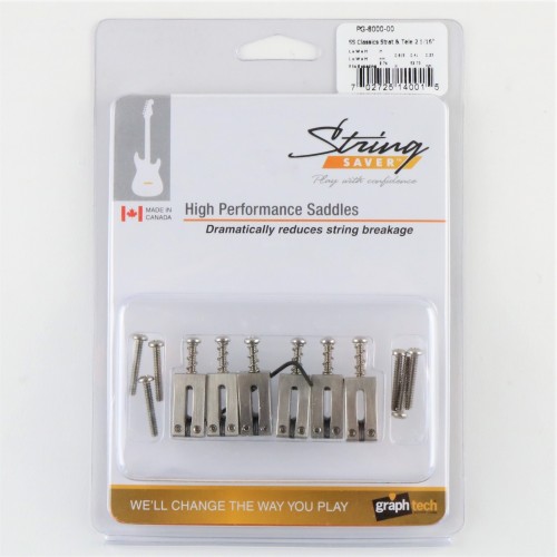 GRAPH TECH PG-8000-00 STRING SAVER STAINLESS 10MM SET 6