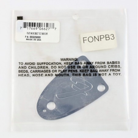 FENDER 005-5259-000 NECK PLATE "F" 3 BOLT FOR BASS