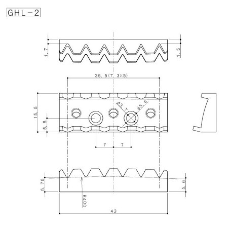 GOTOH GHL-2  LOCKING NUT COSMO BLACK