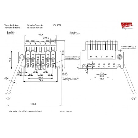 SCHALLER TREMOLO SYS - CHROME