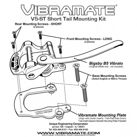 VIBRAMATE V5 BIGSBY SHORT TAIL KIT