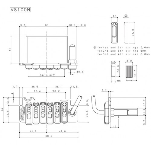 WILKINSON byGOTOH VS100 TREMOLO HONED GOLD