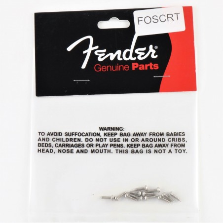 FENDER 001-1357-049 MOUNTING SCREWS NICKEL PKG/12