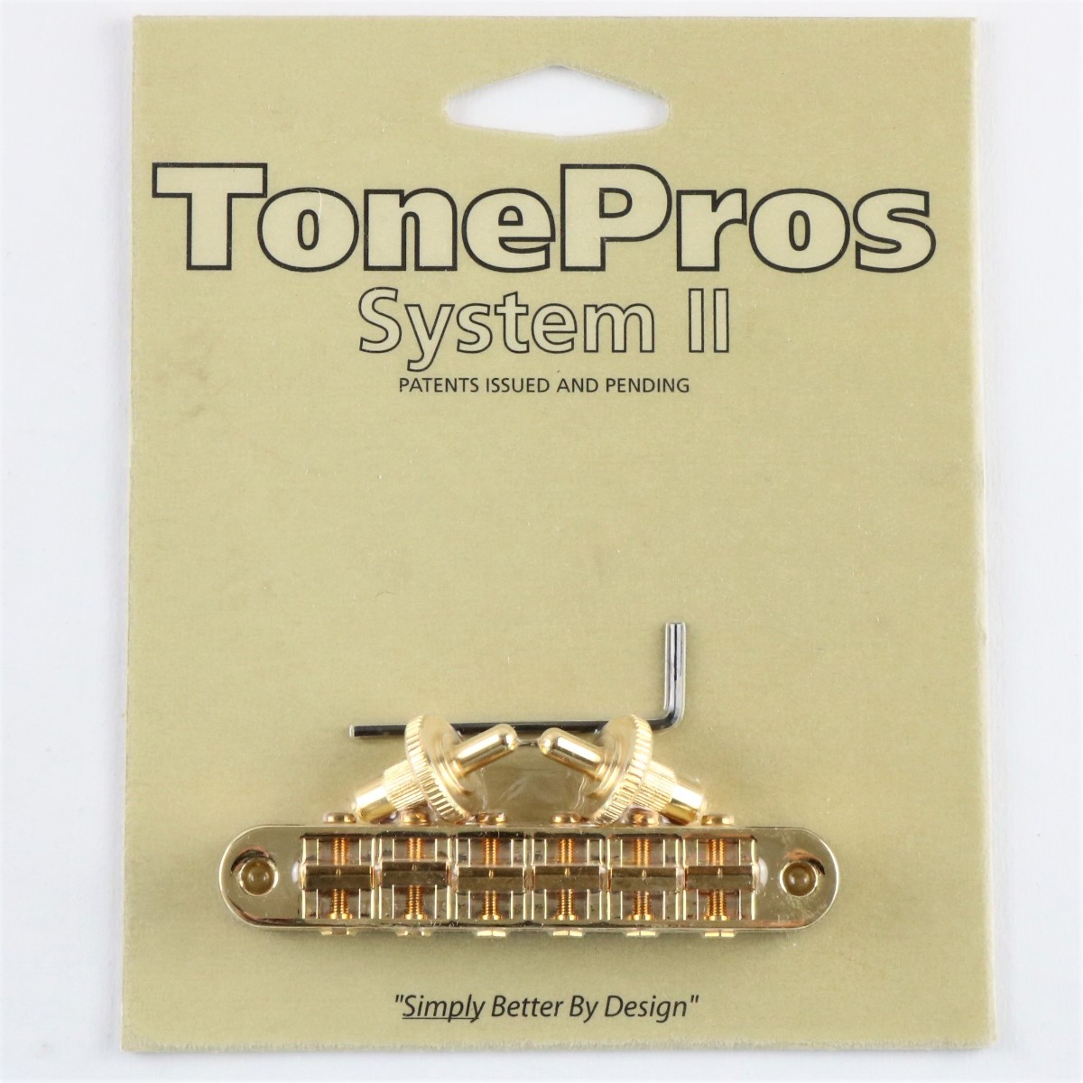 TONEPROS PONTE STANDARD TUNE-O-MATIC SMALL INSERTS GOLD