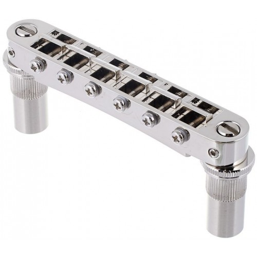 TONEPROS STANDARD TUNE-O-MATIC BRIDGE LARGE INSERTS NICKEL