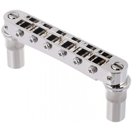 TONEPROS STANDARD TUNE-O-MATIC BRIDGE LARGE INSERTS NICKEL