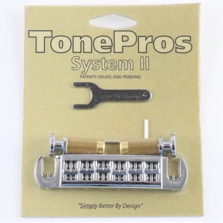 TONEPROS AVT2M WRAPAROUND BRIDGE PRS SANTANA CHROME