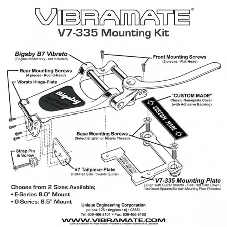 VIBRAMATE V7-335 BIGSBY CONVERSION KIT G SERIES GOLD