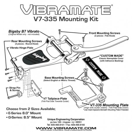 VIBRAMATE V7-335 BIGSBY CONVERSION KIT E SERIES