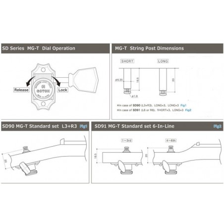 GOTOH SD91-MGT MAGNUM LOCK-TRAD GOLD