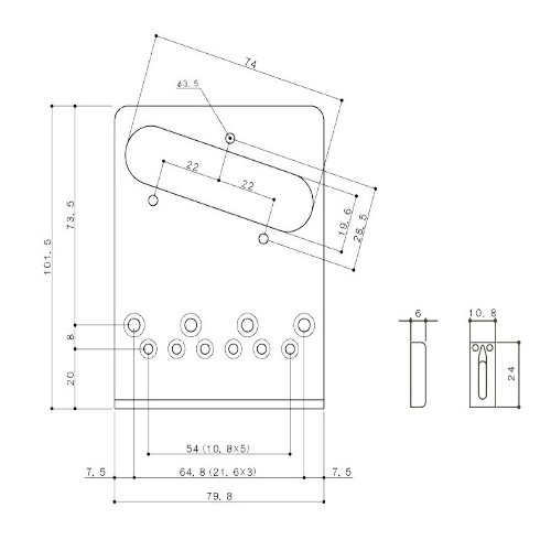 GOTOH GTC201 PONTE TELE BLACK