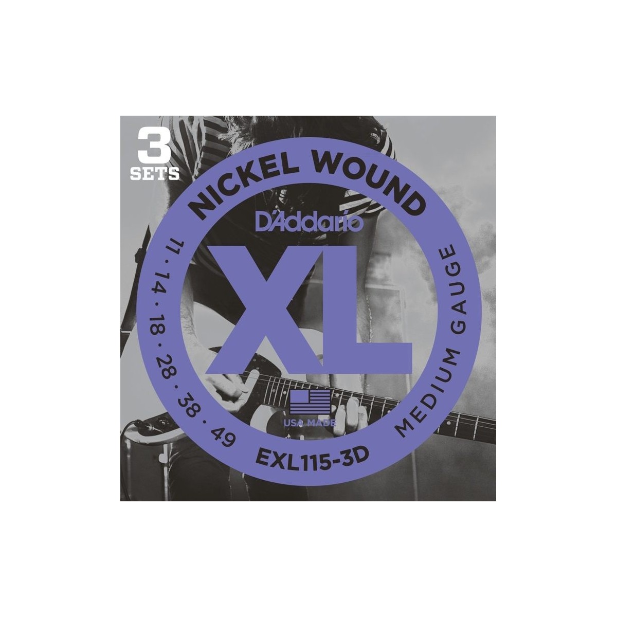 D'ADDARIO EXL115 3D PACK – 3SET