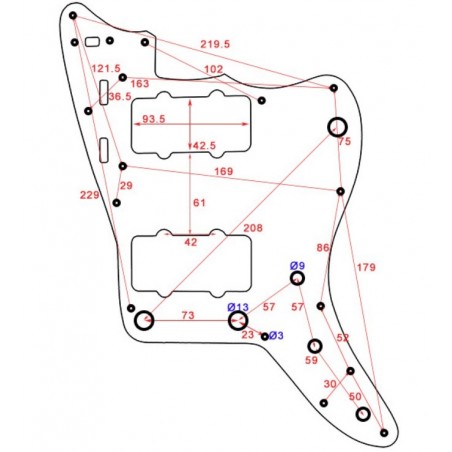 ALLPARTS PICKGUARD JAZZMASTER MINT GREEN