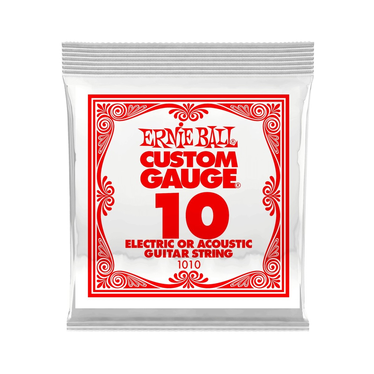 ERNIE BALL 1010 PACK 6 CORDE SINGOLE .010